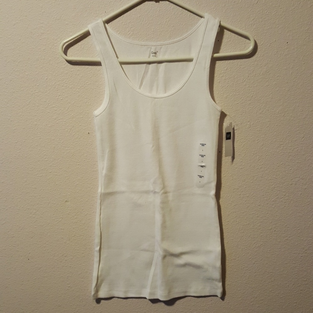 Gap Sleeveless Stretch Crew, White